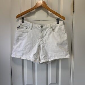 Ralph Lauren‎ Women's White Saturday Jean Shorts Size 8